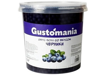 Джус - боллы Черника 3кг Gustomania, Китай