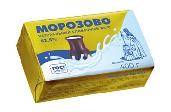 Изображение товара Спред растительно-сливочный 82,5% (40% молочного жира) Морозово 400г