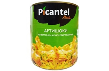 Изображение товара Артишоки четвертинки в собственном соку 2,65кг PICANTEL BASIC, Египет