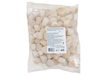 Гребешок дикий курильский без икры M ~90 шт/кг, 1кг, AQUAMARR, зам., Россия
