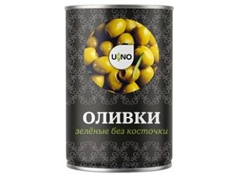 Оливки без косточки 340-360  280г UmNo, Египет