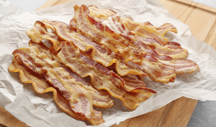 Бекон жареный