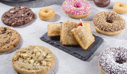 Печенье, пончики, вафли