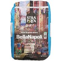 Мука из мяг. сортов пшеницы Stra Pizza Bella Napoli тип 00, Perteghella 25кг, Италия