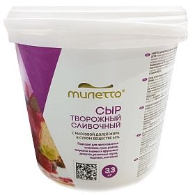 Сыр творожный 65% 3,3 кг ведро Милетто Сыр творожный 65% 3,3 кг ведро Милетто