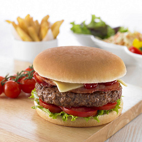 Булочка для бургера 100 мм (52г х 48 шт) Bagerstat Foodservice зам., Россия Булочка для бургера 100 мм (52г х 48 шт) Bagerstat Foodservice зам., Россия
