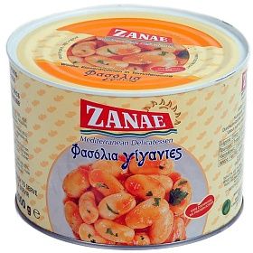 Фасоль гигантская печеная в томатном соусе 2 кг, Zanae, Греция Фасоль гигантская печеная в томатном соусе 2 кг, Zanae, Греция