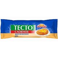 Тесто слоеное дрожжевое 360х180х5 мм (рулон 500г х 12 шт) Морозко зам.
