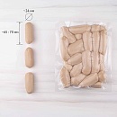 Сосиски мини курино-говяжьи вареные 25г (65-70 мм/ d 24 мм) ~1кг, зам.