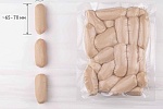 Сосиски мини курино-говяжьи вареные 25г (65-70 мм/ d 24 мм) ~1кг, зам.