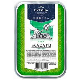 Икра Масаго зелёная Путина 500г зам.