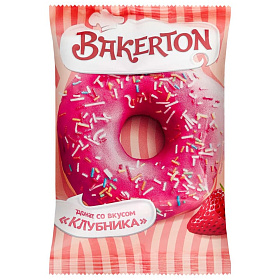 Донат Клубника розовая глазурь и цветная посыпка (58г х 32 шт) Bakerton (в инд. уп.) зам. Донат Клубника розовая глазурь и цветная посыпка (58г х 32 шт) Bakerton (в инд. уп.) зам.