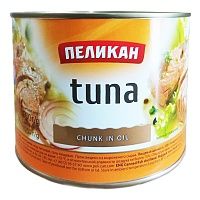 Тунец филе в масле - 1,7 кг Пеликан, Таиланд