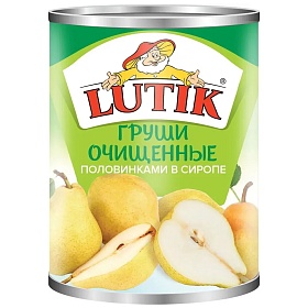 Груша половинки Lutik 850 мл, Китай Груша половинки Lutik 850 мл, Китай