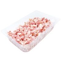 Бекон сырокопчёный нарезка кубик ~500г зам., Велком
