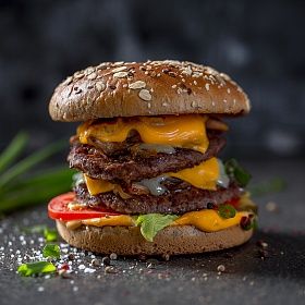 Котлеты Говяжьи с солью и перцем 60г зам. (13,5кг/ кор)