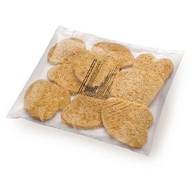 Котлеты куриные для бургера в панировке 100г, 16 кг, зам., Компас фудс