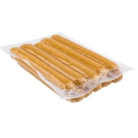 Сосиски для хот-дога свиные вареные 75г (175 мм/ d 24мм), 9кг (750г х 12 уп) зам. Сосиски для хот-дога свиные вареные 75г (175 мм/ d 24мм), 9кг (750г х 12 уп) зам.