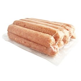 Колбаски для хот-дога свиные полукопченые 72г (180 мм/ d 24 мм) Гриль с сыром 720г зам.