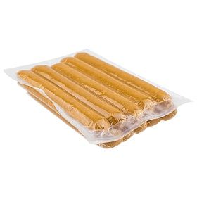 Сосиски для хот-дога куриные вареные 75г (170 мм/ d 24 мм) Чикен-спайси, 750г, зам. Сосиски для хот-дога куриные вареные 75г (170 мм/ d 24 мм) Чикен-спайси, 750г, зам.