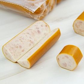 Сосиски для хот-дога куриные вареные 75г (170 мм/ d 24 мм) Чикен-спайси, 750г, зам. Сосиски для хот-дога куриные вареные 75г (170 мм/ d 24 мм) Чикен-спайси, 750г, зам.