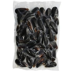 Мидии в голубых раковинах варено-мороженые 40/60  1кг, Чили