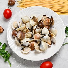 Вонголе (Клемы) в раковинах варено-мороженые 31/40 -500г, Китай