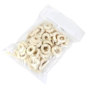 Кальмар кольца в белой панировке 1 кг AQUAMARR зам. , Китай Кальмар кольца в белой панировке 1 кг AQUAMARR зам. , Китай