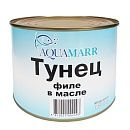 Тунец филе в масле AQUAMARR 1,7 кг, Таиланд