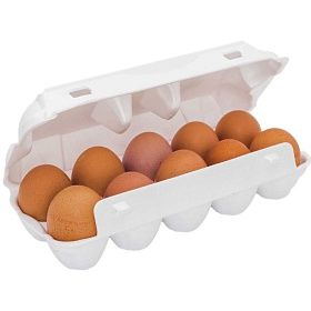 Яйцо куриное 1 категории мытое с защитным покрытием 200 шт (10 шт х 20 упак) Тульское