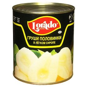 Груша половинки 850 мл Lorado, Китай