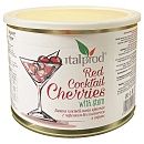 Вишня (черешня) коктейл. красная с черенком в сиропе Мараскино 2кг,  Румыния