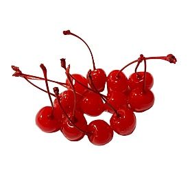 Вишня (черешня) коктейл. красная с черенком в сиропе Мараскино 2кг,  Румыния