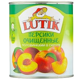 Персик половинки Lutik 3,1 л, Китай