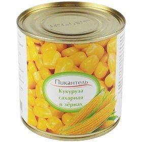 Кукуруза сладкая 400г ПИКАНТЕЛЬ