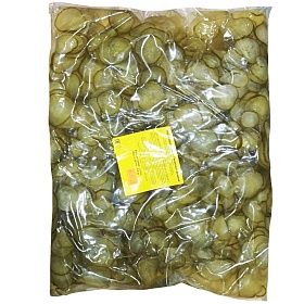 Огурцы маринованные резаные кольца Пикантные 14,5кг (4,83кг х 3 шт)