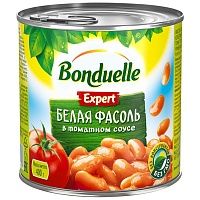 Фасоль белая в томатном соусе Бондюэль 400г