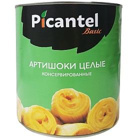 Артишоки целые в собственном соку 2,5кг PICANTEL BASIC, Египет