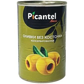 Оливки без косточки, калибр 280/320 - 425 мл PICANTEL BASIC, Египет Оливки без косточки, калибр 280/320 - 425 мл PICANTEL BASIC, Египет