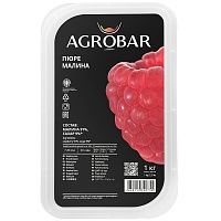 Пюре из малины с сахаром Agrobar 1 кг зам.
