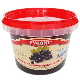 Джем черносмородиновый 0,9кг Руконт