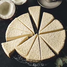 Чизкейк New-York с кокосом (12 порций/ 1,2кг) Чизберри Чизкейк New-York с кокосом (12 порций/ 1,2кг) Чизберри