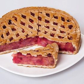 Пирог Яблочно-брусничный песочный Питер Фрост (1,9 кг/ 12 порций)