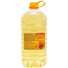 Масло подсолнечное Sunny Gold 5л