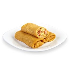 Блинчики с ветчиной и сыром, конверт 6кг (80г х 75 шт) зам.