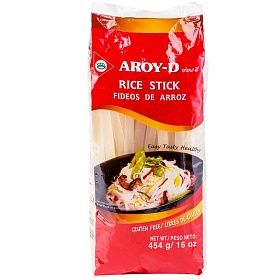 Лапша рисовая 5мм Aroy-D 454г, Таиланд Лапша рисовая 5мм Aroy-D 454г, Таиланд