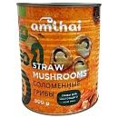 Грибы Цао Гу консервированные целые для супа Том Ям 800г Amthai, Китай