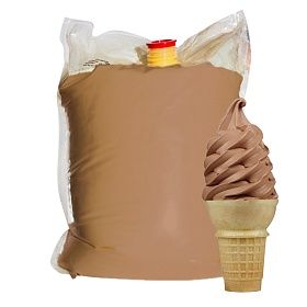 Смесь для шоколадного мороженого жидкая 4% Эрманн - 20,7кг (6,9кг х 3 уп) охл.