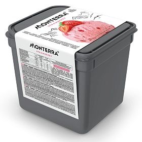 Мороженое клубничное Monterra 2,4л/ 1,44кг
