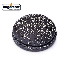 Булочка для бургера чёрная 125мм (89г х 24 шт) Bagerstat Foodservice зам., Россия